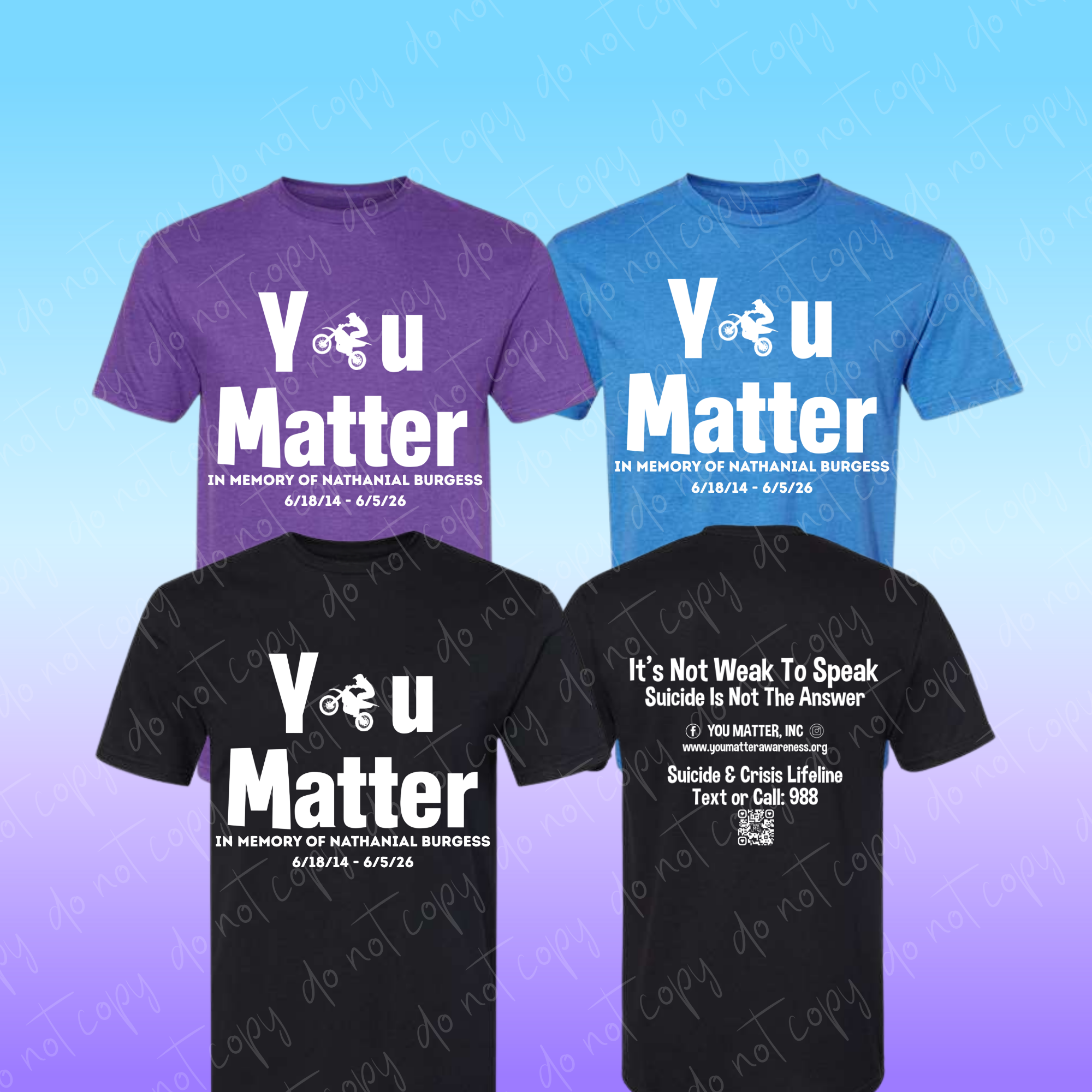 Nathanial Burgess Fundraiser (pre-order)
