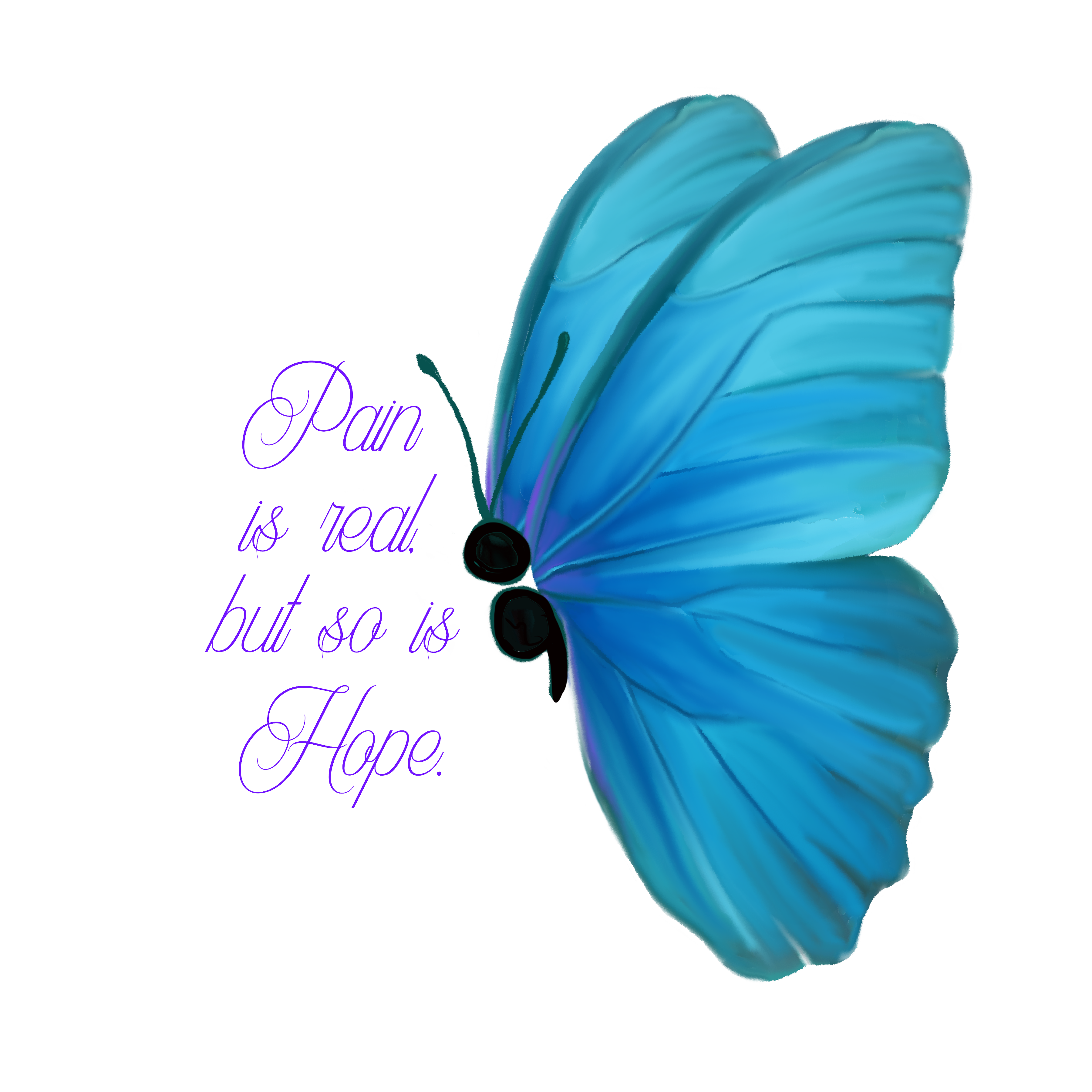 Pain Is Real But So Is Hope (Suicide Awareness Run/Walk of Putnam County) Apparel