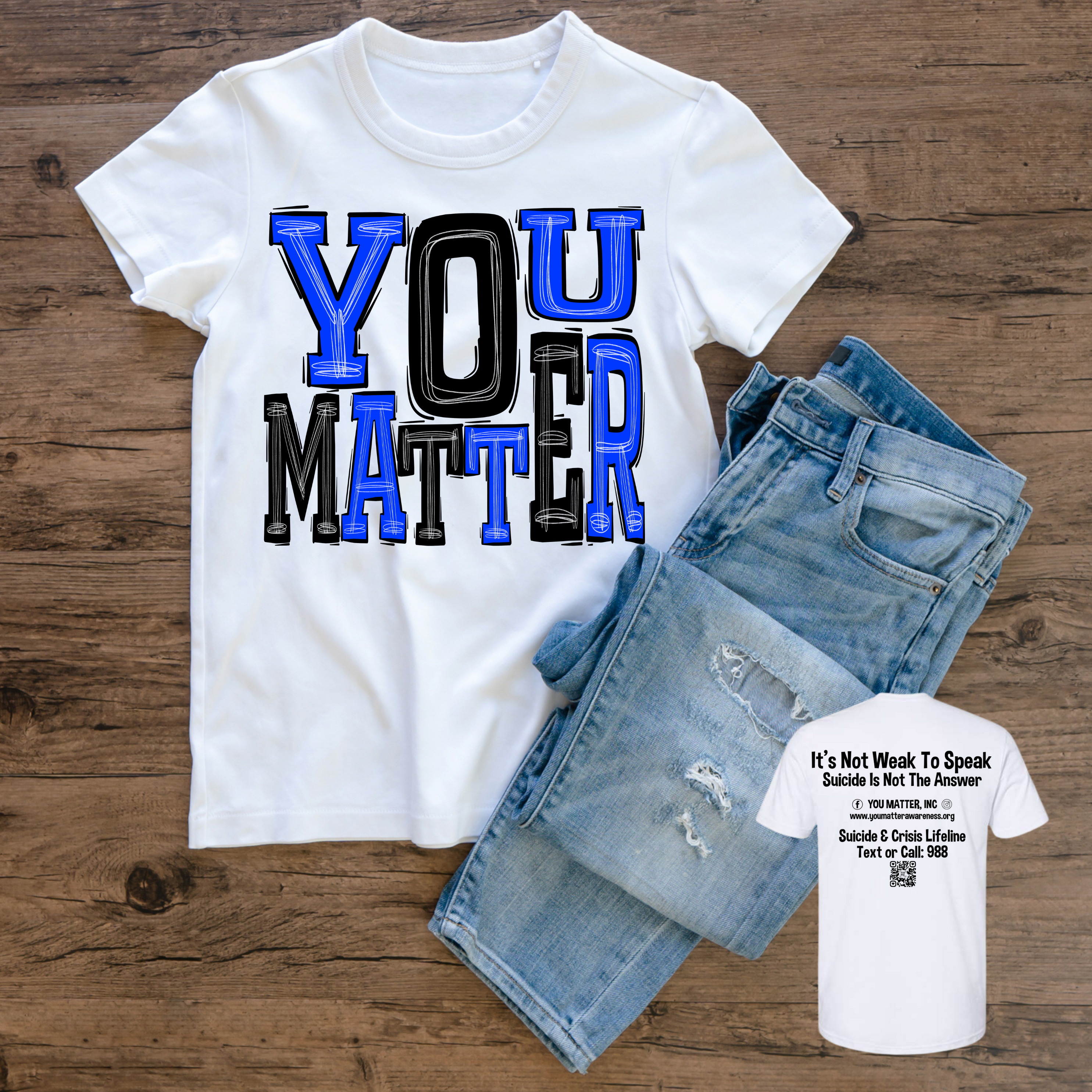 You Matter / Y'all Matter Royal & Black Apparel
