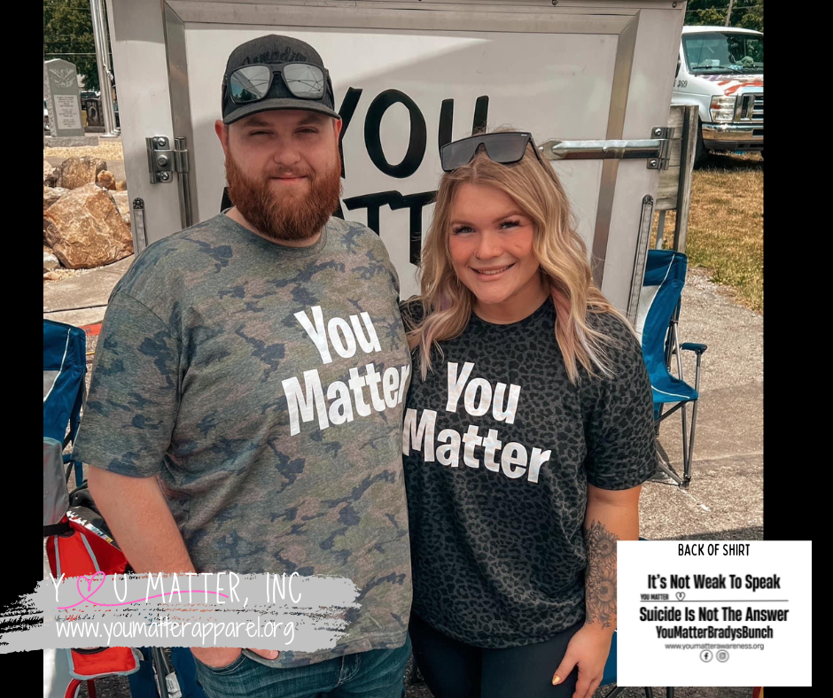 You Matter (BLACK or WHITE INK) Block Lettering